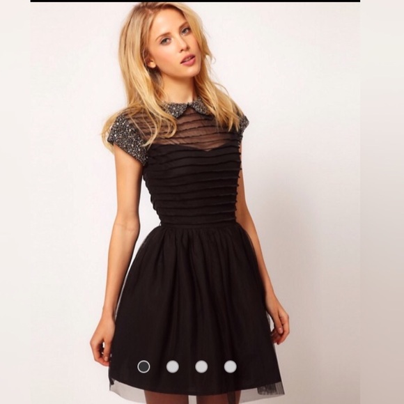 ASOS Skater Dress with Embellished Collar🤗