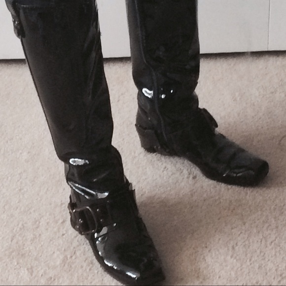Guillaume Hinfray patent riding boots_size 6.5 - Picture 3 of 4