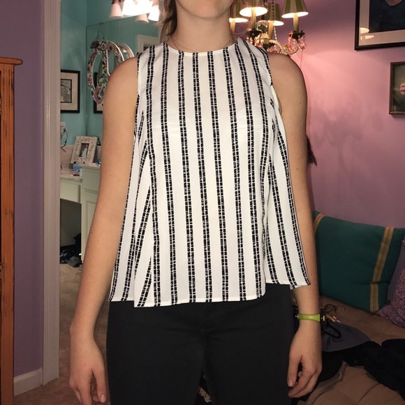 forever 21 open back striped tank