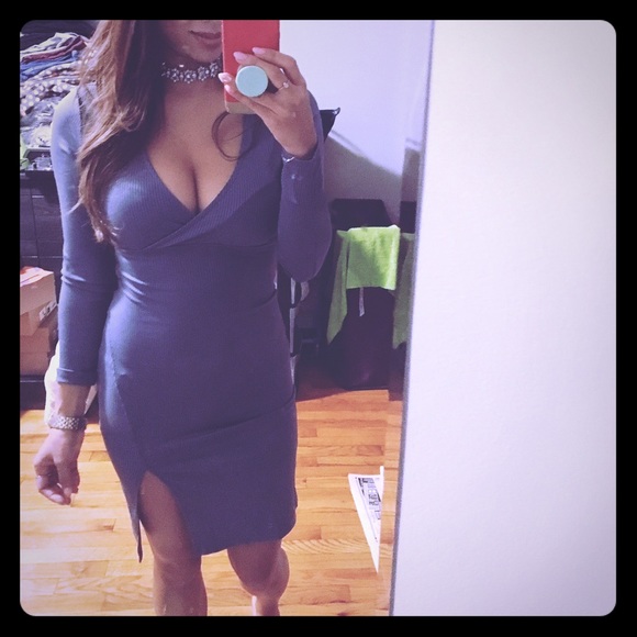 Long Sleeve Knee Length Dress