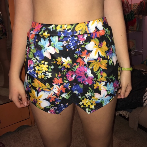 floral skort