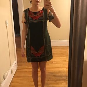 Ranna Gill short sleeve pattern dress