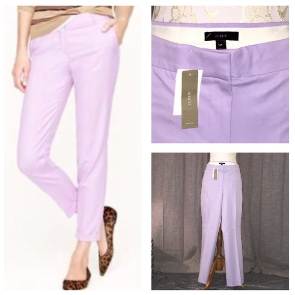 J. Crew NWT Campbell Capri in Bi-Stretch Cotton 💜