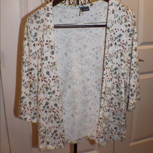 Floral flowy cardigan