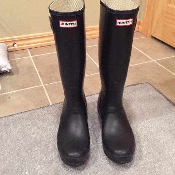 Matte Black Hunter Boots