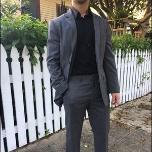 Charcoal Grey Men's Express Suit (Jacket and Pant)