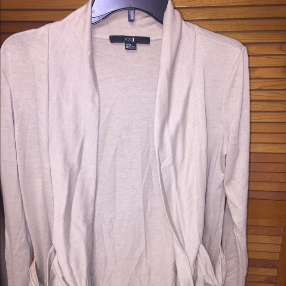 XXI beige cardigan