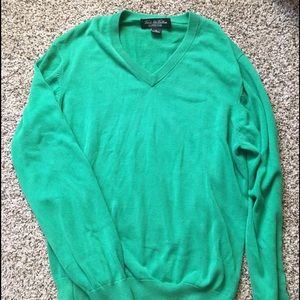 Brooks Brothers Green Silk Blend Sweater, M