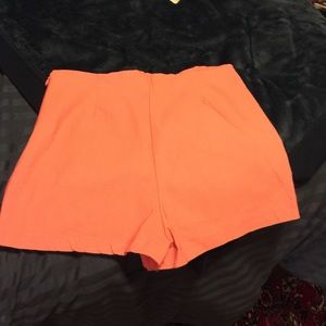 Pink high waisted shorts from Charlotte Russe