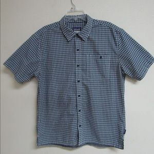 MENS Patagonia® PLAID BUTTON DOWN SHIRT SIZE L