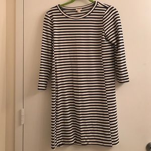 Navy and White Stripe J.crew mini dress size Small