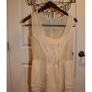 Peach, Lacey, camisole blouse