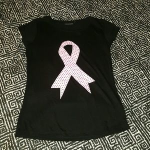 Breast cancer pink ribbon t-shirt