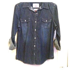 Jean button up