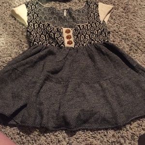 Free People knitted baby doll top