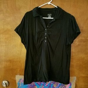 Black Polo Shirt size 16w, excellent condition