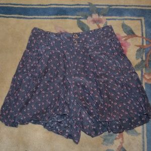Free people purple floral skort
