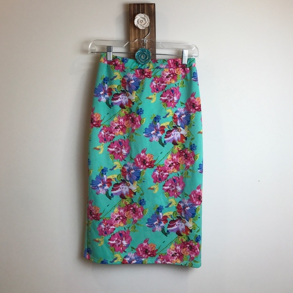 Floral Midi Skirt