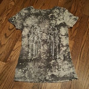 Burnout v-neck tee