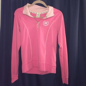 PINK quarter zip up