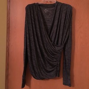 Athleta Ruched LS Top