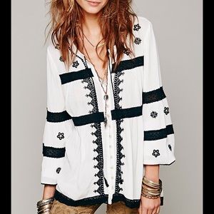 Free People Iris Boho Top