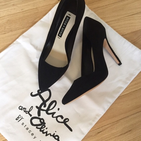 Alice + Olivia | Suede Dina Pump - Picture 2 of 3
