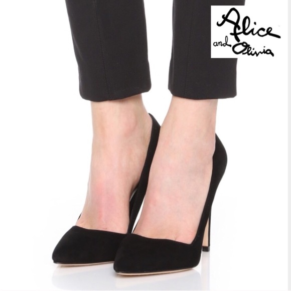 Alice + Olivia Shoes - Alice + Olivia | Suede Dina Pump