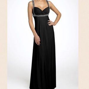 JS Boutique all black evening gown size 6
