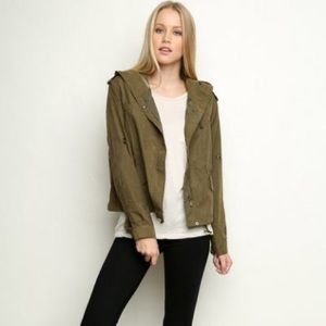 Brandy melville green army jacket