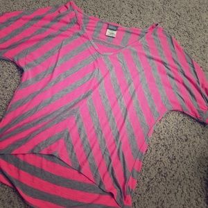 Vanity Tops - Pink and gray striped vanity top Vanity Tops - Pink and gray striped vanity top