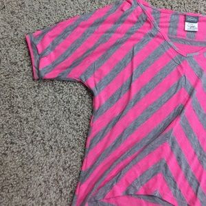 Vanity Tops - Pink and gray striped vanity top Vanity Tops - Pink and gray striped vanity top
