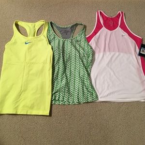 Lot of 3 size medium Nike racerbacks