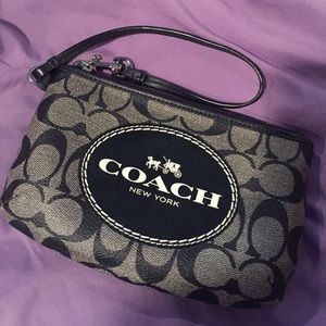 Black Authentic Coach Wristlet