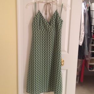 Green halter dress from Ann Taylor loft.