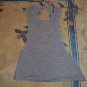 Free people backless cotton tank