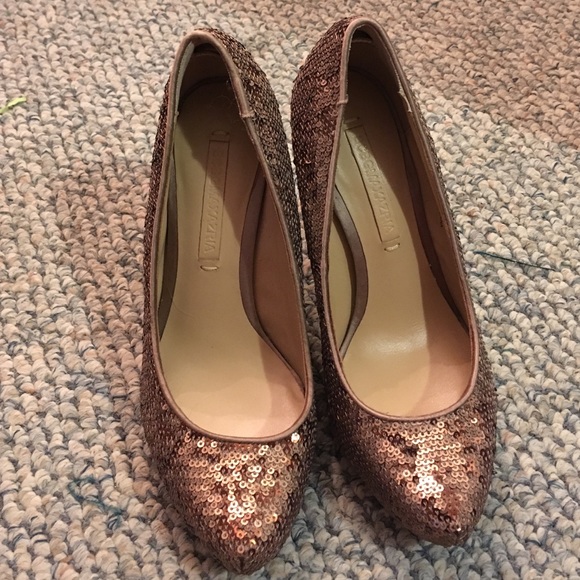 Copper sequin BCBG pumps