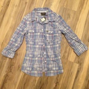OBEY Button up plaid shirt