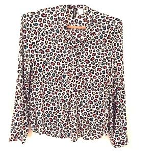 Multi-colored Leopard Print Blouse!