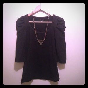 H&M black scoop neck top