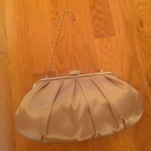 gorgeous gray silk clutch