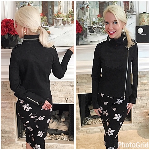 Beautiful zip up collared jacket! LAST ONE - Picture 2 of 2