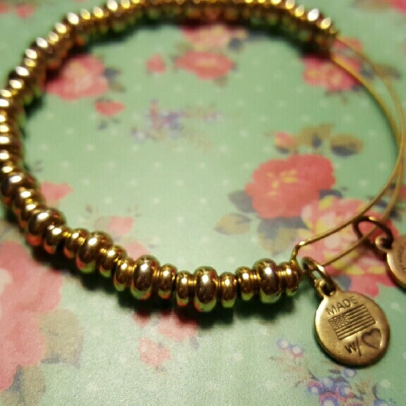 Alex and Ani Gold Beaded Bracelet