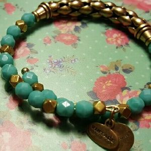Alex and Ani Blue Beaded Bracelet