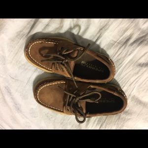 Kids brown sperrys