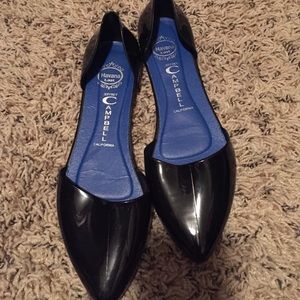 Black jelly Jeffrey Campbell brand shoes size 6