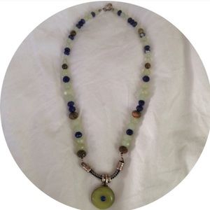 Retired Silpada Jade Necklace Sterling N0855