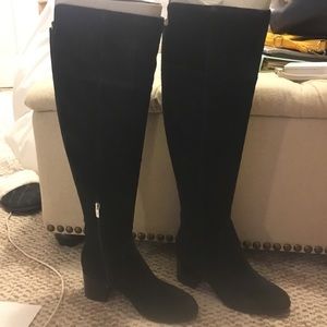 Marc Fisher Wide Calf Black Tall Boots