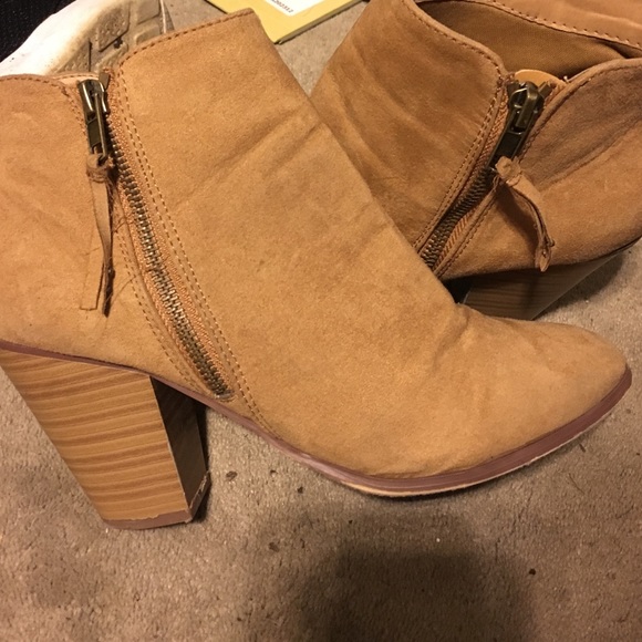 Charlotte Rouse Tan Booties