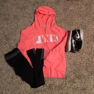 PINK Brand Zip Up Hoodie